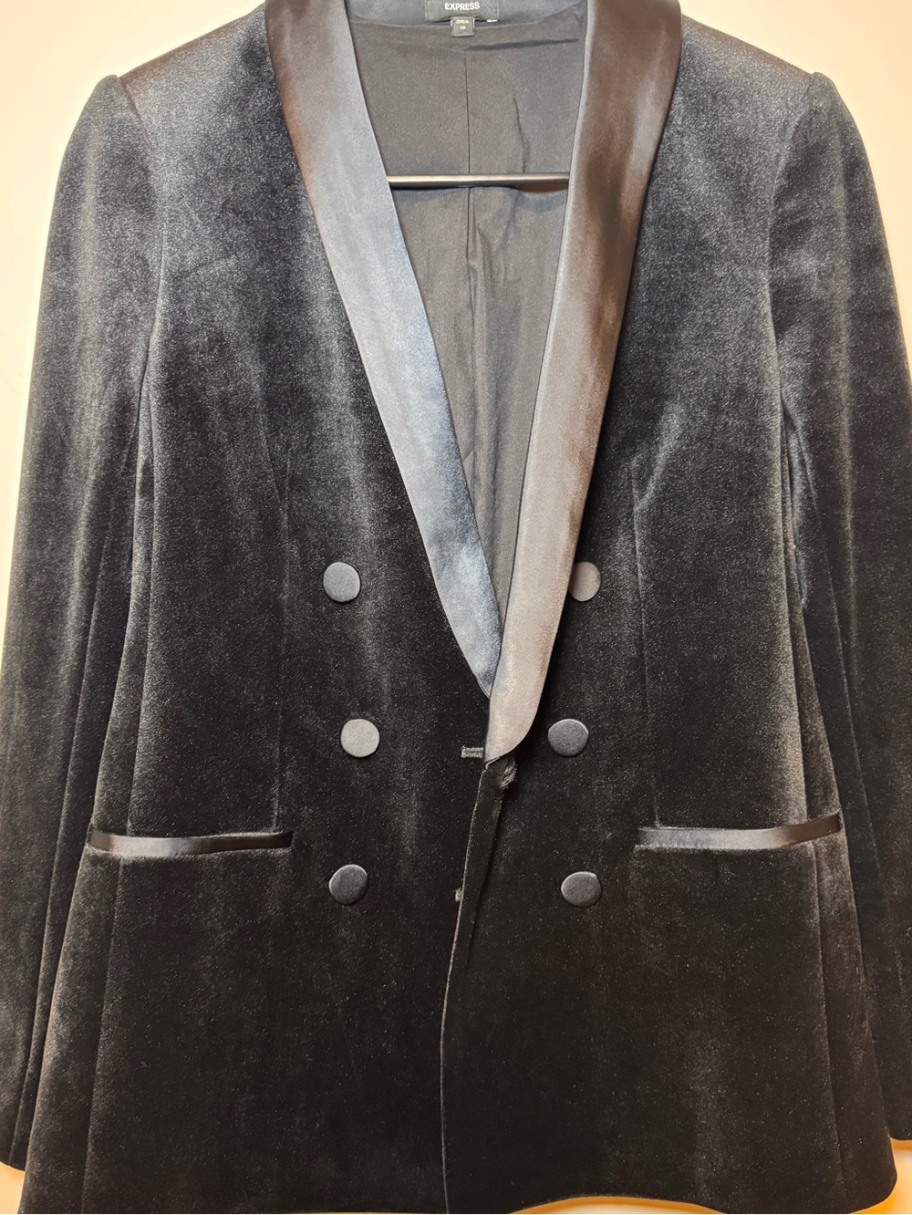 Women's black blazer from Express